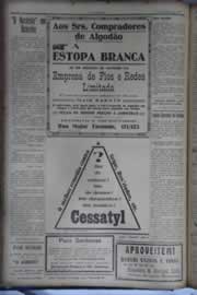 Página do jornal O Nordeste de agosto de 1931