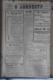 Página do jornal O Nordeste de agosto de 1931