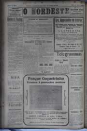 Página do jornal O Nordeste de agosto de 1931