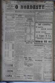 Página do jornal O Nordeste de agosto de 1931