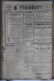 Página do jornal O Nordeste de agosto de 1931