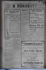 Página do jornal O Nordeste de agosto de 1931