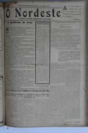 Página do jornal O Nordeste de agosto de 1931
