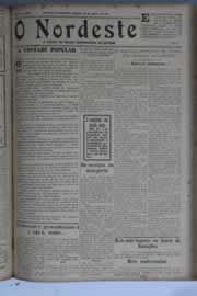 Página do jornal O Nordeste de agosto de 1931