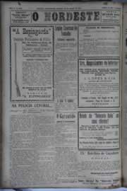 Página do jornal O Nordeste de agosto de 1931