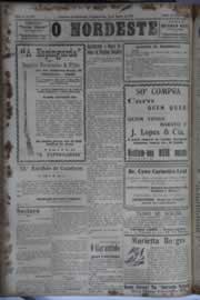 Página do jornal O Nordeste de agosto de 1931