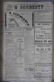 Página do jornal O Nordeste de setembro de 1931