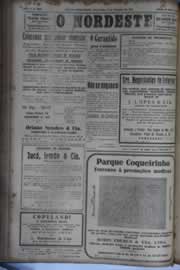 Página do jornal O Nordeste de setembro de 1931