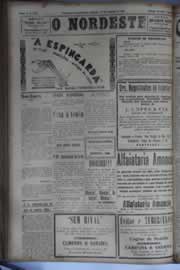 Página do jornal O Nordeste de outubro de 1931