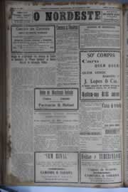Página do jornal O Nordeste de outubro de 1931
