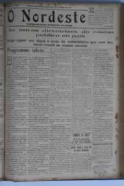 Página do jornal O Nordeste de outubro de 1931