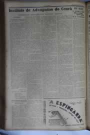 Página do jornal O Nordeste de dezembro de 1931
