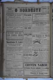 Página do jornal O Nordeste de janeiro de 1932