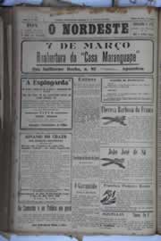 Página do jornal O Nordeste de fevereiro de 1932