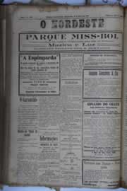 Página do jornal O Nordeste de março de 1932