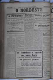 Página do jornal O Nordeste de abril de 1932