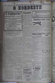 Página do jornal O Nordeste de abril de 1932