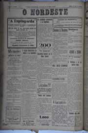 Página do jornal O Nordeste de abril de 1932