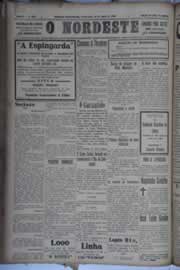 Página do jornal O Nordeste de abril de 1932