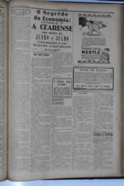 Página do jornal O Nordeste de junho de 1932