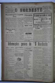Página do jornal O Nordeste de julho de 1932