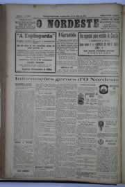 Página do jornal O Nordeste de julho de 1932
