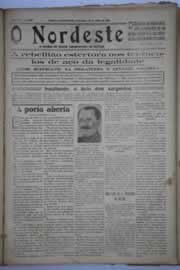 Página do jornal O Nordeste de julho de 1932