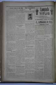 Página do jornal O Nordeste de agosto de 1932