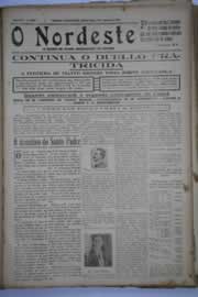 Página do jornal O Nordeste de agosto de 1932