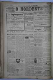 Página do jornal O Nordeste de agosto de 1932
