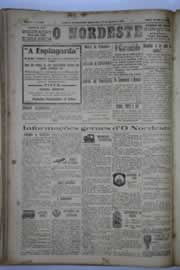 Página do jornal O Nordeste de agosto de 1932