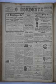 Página do jornal O Nordeste de agosto de 1932