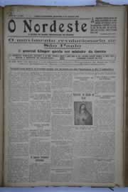 Página do jornal O Nordeste de agosto de 1932