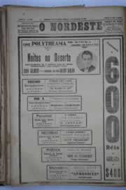 Página do jornal O Nordeste de setembro de 1932