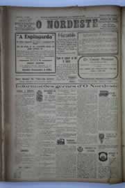 Página do jornal O Nordeste de setembro de 1932