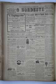 Página do jornal O Nordeste de setembro de 1932