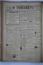 Página do jornal O Nordeste de setembro de 1932