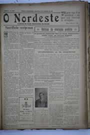 Página do jornal O Nordeste de setembro de 1932