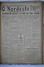 Página do jornal O Nordeste de setembro de 1932