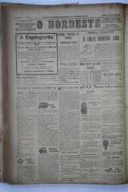 Página do jornal O Nordeste de setembro de 1932