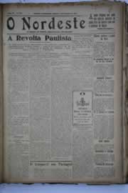 Página do jornal O Nordeste de setembro de 1932