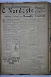 Página do jornal O Nordeste de setembro de 1932