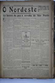 Página do jornal O Nordeste de setembro de 1932