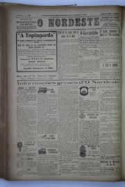Página do jornal O Nordeste de setembro de 1932