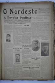 Página do jornal O Nordeste de setembro de 1932