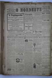 Página do jornal O Nordeste de setembro de 1932