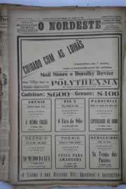 Página do jornal O Nordeste de outubro de 1932