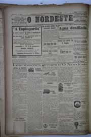 Página do jornal O Nordeste de outubro de 1932