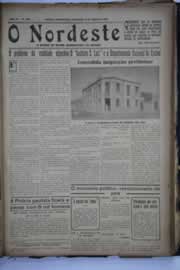 Página do jornal O Nordeste de outubro de 1932