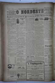 Página do jornal O Nordeste de outubro de 1932